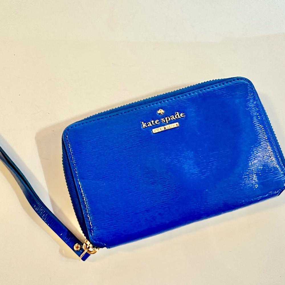 Kate Spade Royal Blue Phone Wallet Wristlet